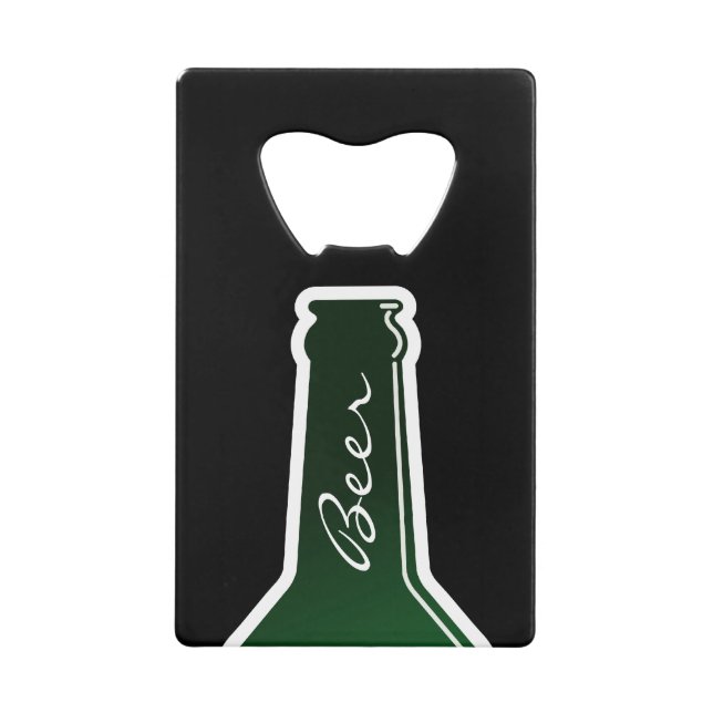 Personalised credit card size bottle bottle opener (Front)