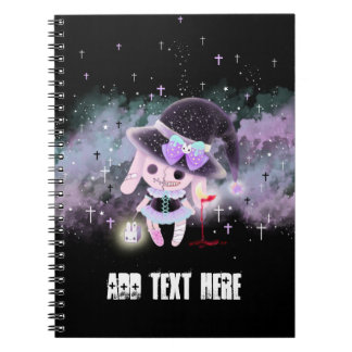 Personalised - Creepy cute hunter devil bunny Notebook