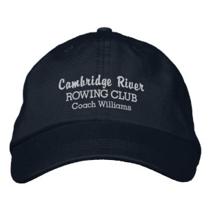 Personalised Crew Rowing Club Team & Rower Name Embroidered Hat