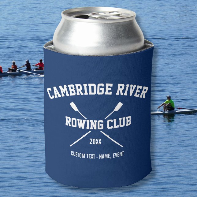Personalised Crew Rowing Logo Oars Team Name Year Can Cooler (Creator Uploaded)