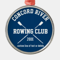 Personalised Crew Rowing Logo Oars Team Name Year