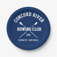 Personalised Crew Rowing Logo Oars Team Name Year