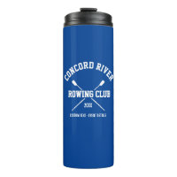 Personalised Crew Rowing Logo Oars Team Name Year
