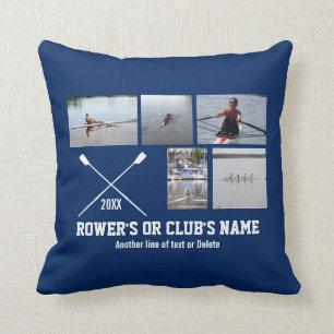 Personalised Crew Rowing Rower Club Name Year Cushion