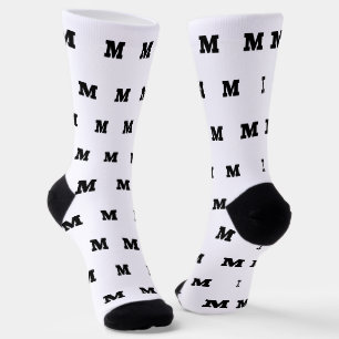 Personalised crew sport socks with name initials