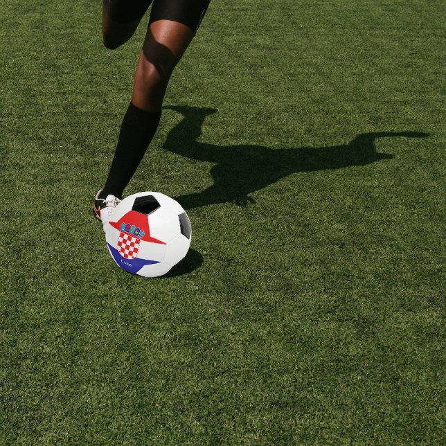 Personalised Croatian Flag With Name Soccer Ball (Creator Uploaded)