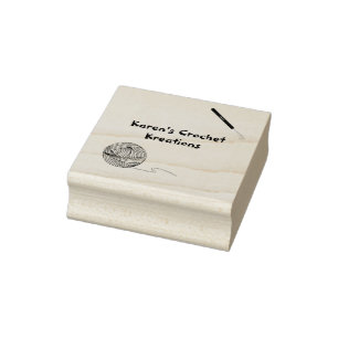 Personalised Crochet Rubber Stamp