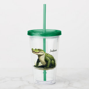 Personalised Crocodile Tumbler – Bold and Wild