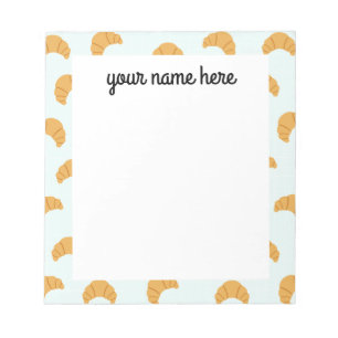 Personalised Croissant Notepad