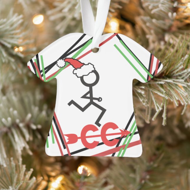 Personalised Cross Country Christmas Runner © Ornament (Tree)