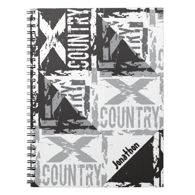 personalised cross country notebook (Front)
