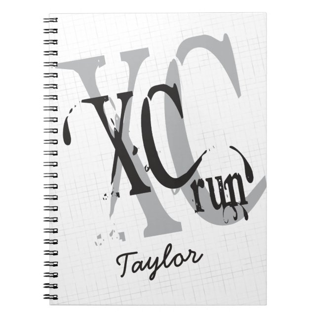 Personalised Cross Country Running XC Notebook (Front)