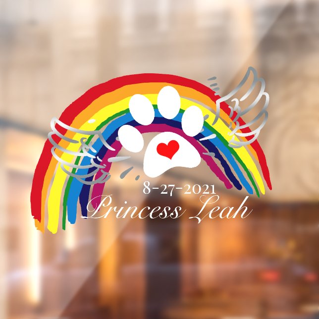 Personalised Crossing Rainbow Bridge Dogs (Sheet 2)