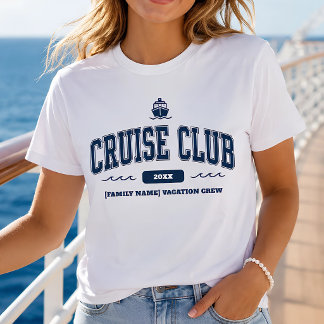 Personalised Cruise Club Family Vacation  T-Shirt