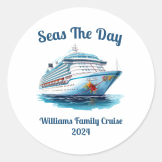 Personalised Cruise Design - Individuals or Groups Classic Round Sticker