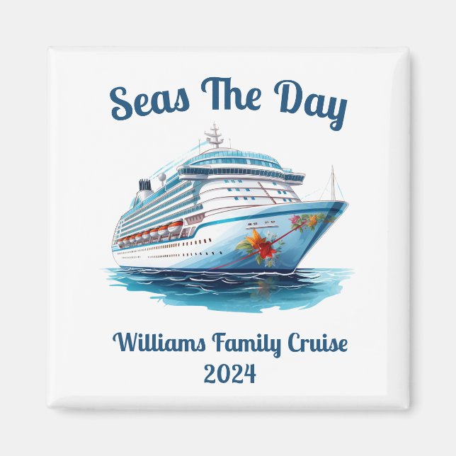 Personalised Cruise Design - Individuals or Groups Magnet (Front)
