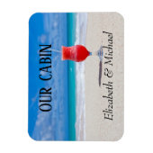 Personalised Cruise Door Beach Ocean Cocktail Magnet (Vertical)