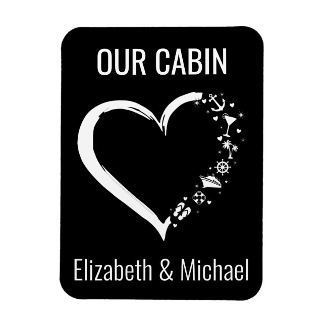 Personalised Cruise Door Heart Lover    Magnet (Vertical)