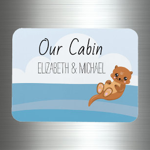 Personalised Cruise Door Sea Otter Marker Magnet