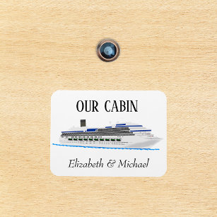 Personalised Cruise Door Ship Our Cabin Magnet