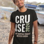 Personalised Cruise Family Trip T-Shirt<br><div class="desc">This design may be personalised in the area provided by changing the photo and/or text. Or it can be customised by clicking Personalise this Template and then choosing the click to customise further option and delete or change the colour of the background, add text, change the text colour or style,...</div>