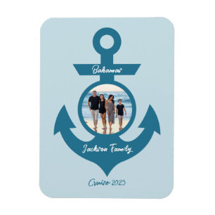 Personalised Cruise Family Trip with Your Photo Magnet