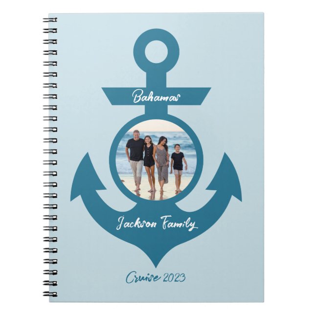 Personalised Cruise Family Trip with Your Photo Notebook (Front)