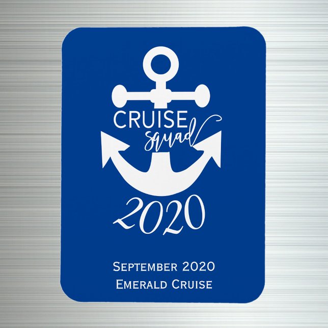 Personalised Cruise Squad Birthday Family Trip Magnet (Creator Uploaded)