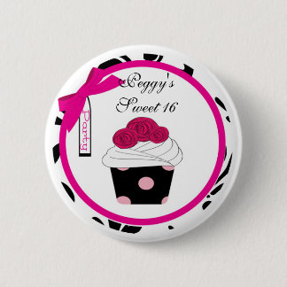 Personalised Cupcake Button Favour