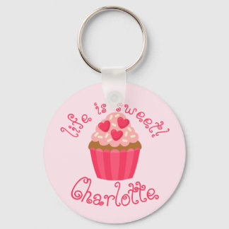 Personalised Cupcake Keychain
