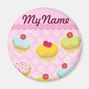 Personalised Cupcakes Magnet