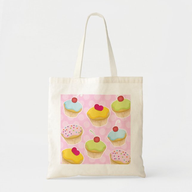 Personalised Cupcakes Tote Bag (Front)