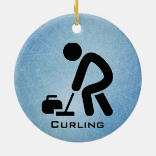 Personalised Curling Ornament