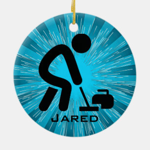 Personalised Curling Ornament