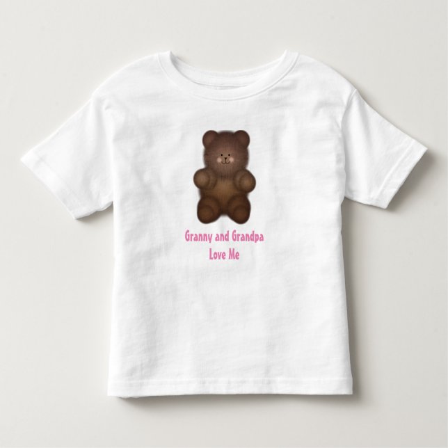 Personalised: Curly Bear T-Shirt (Front)