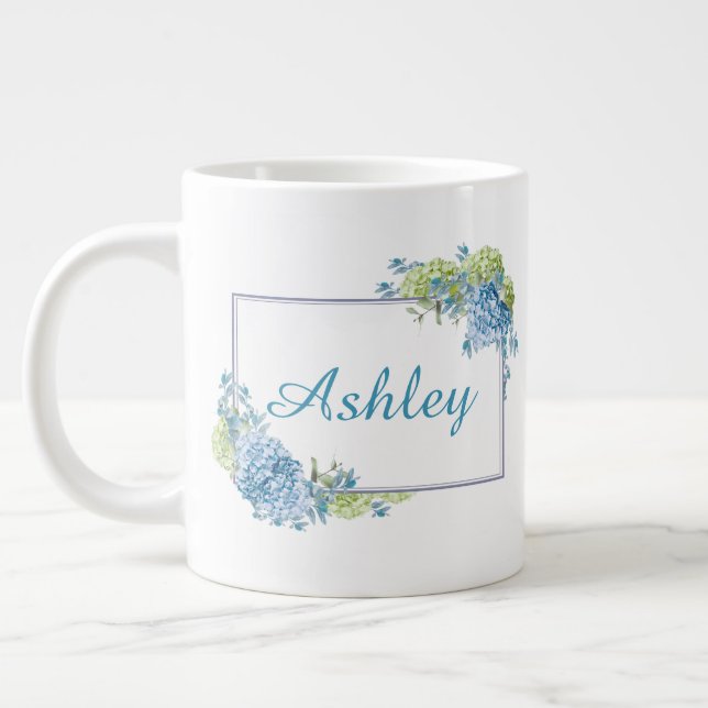 Personalised Cursive Name  Large Coffee Mug (Left)