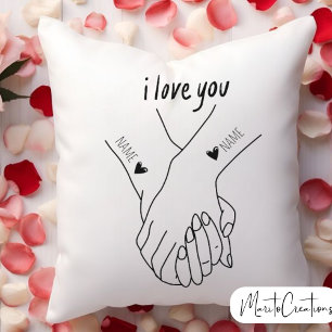 personalised cushion to give as a valentine's day