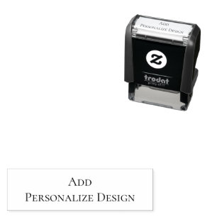Personalised Custom 1.4" x 0.4" Self-inking Stamp