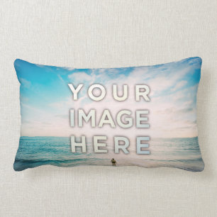 Personalised Custom 2 Photo Lumbar Cushion