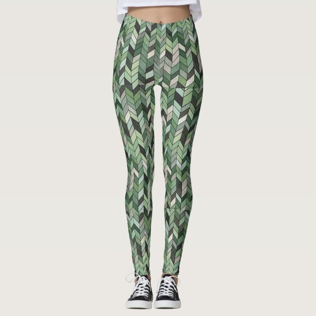 Personalised Custom All-Over-Print Leggings (Front)