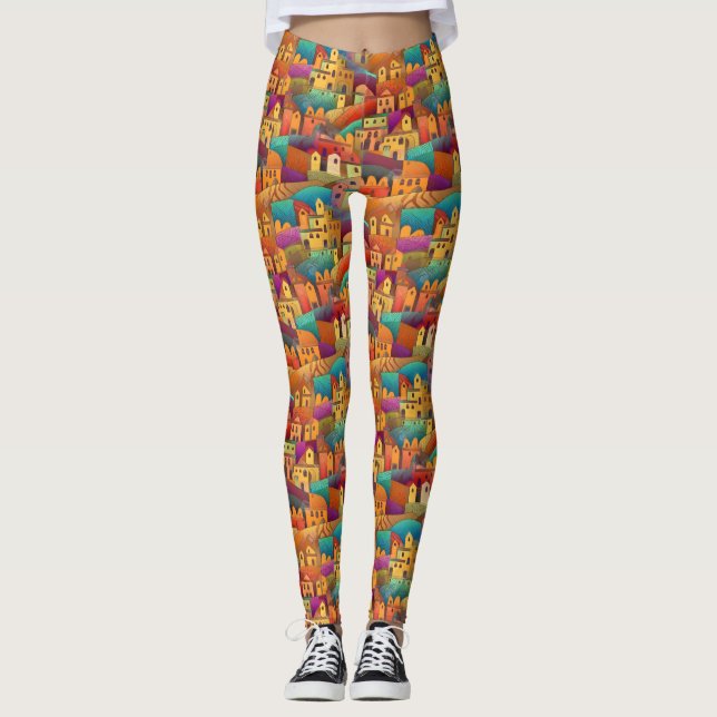 Personalised Custom All-Over-Print Leggings (Front)