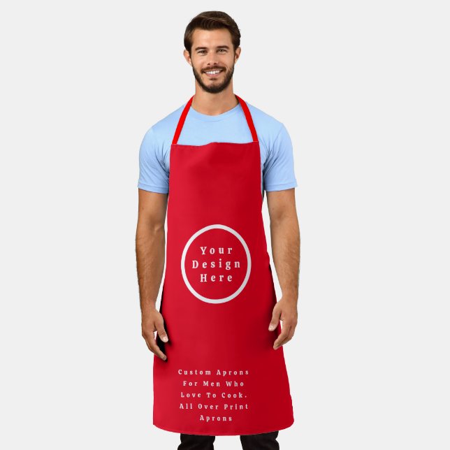 Personalised Custom Aprons for Men & Women (Worn)