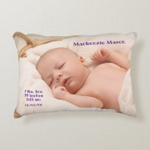 Personalised Custom Baby Photo Decorative Cushion