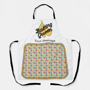 Personalised Custom "Baking Queen" Apron