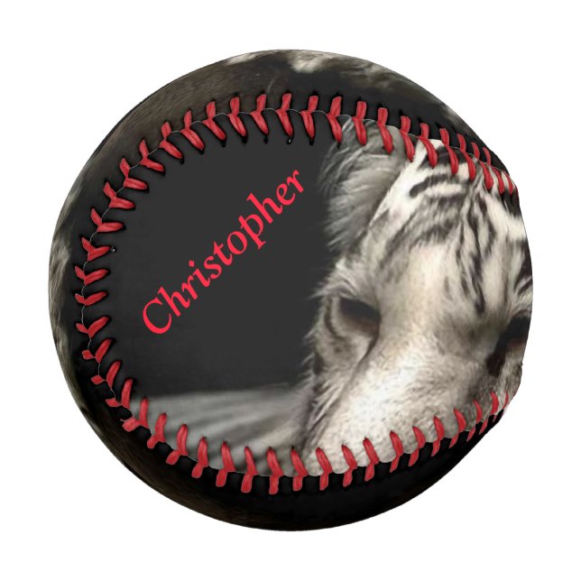 Personalised Custom Baseball/Tiger Baseball (Front Left)