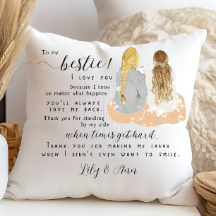 Personalised Custom Best Friend Gift Bestie BFF Cushion