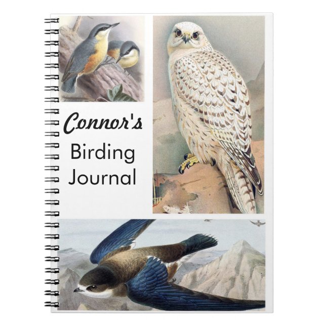 Personalised Custom Birding Journal (Front)