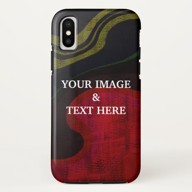 Personalised Custom Black Your Own Photo Case-Mate iPhone Case (Back)