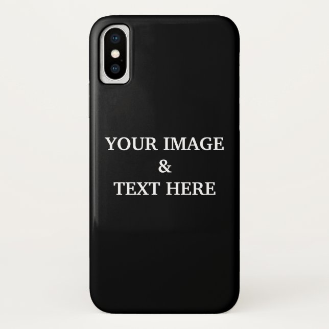 Personalised Custom Black Your Own Photo Case-Mate iPhone Case (Back)