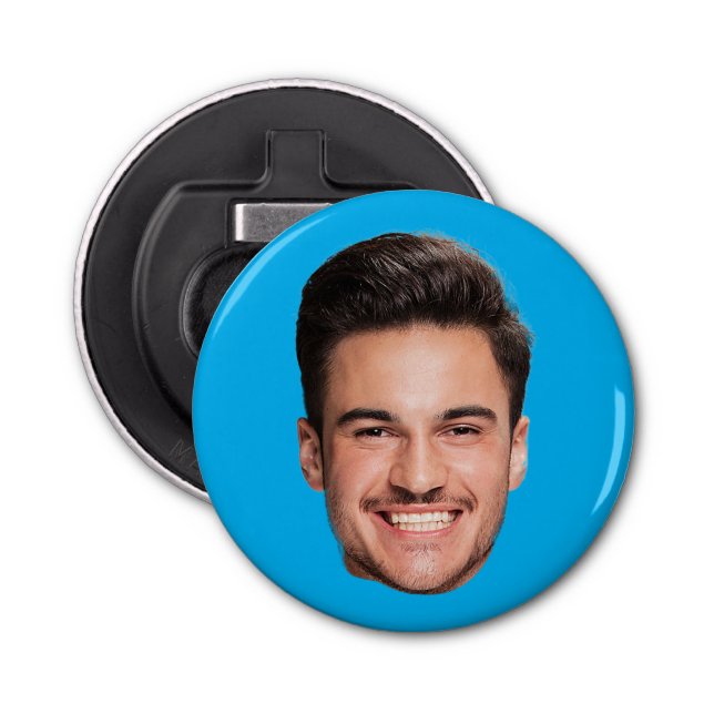 Personalised Custom Blue Red Bottle Opener (Front)